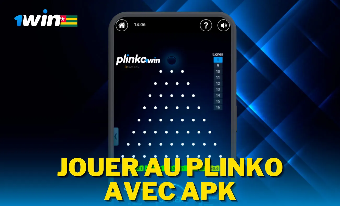 Jouez au Plinko sur 1Win avec l'application mobile